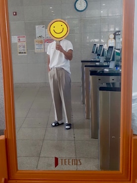 「DAISO（DAISO）のアイテム（シューズ）」を使った、Otchin さん（メンズ・176cm）の秋コーディネート