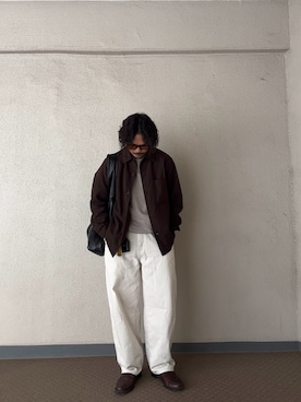 「no brand（ノーブランド）のアイテム」を使った、kinkinさん（メンズ・172cm）の春コーディネート