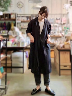 「SILVER BULLET（シルバーバレット）のアイテム（ピアス（両耳用））」を使った、nun.さん（レディース・164cm）の秋コーディネート