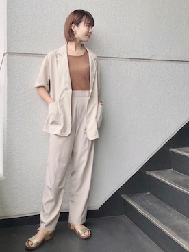 「Sonia C（ソニアシー）のアイテム」を使った、nun.さん（レディース・164cm）の夏コーディネート