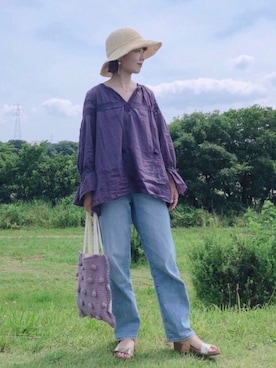 「Sonia C（ソニアシー）のアイテム」を使った、nun.さん（レディース・164cm）の夏コーディネート