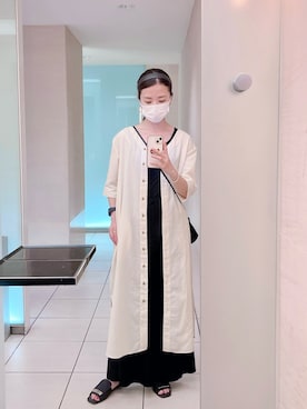 「Honeys（ハニーズ）のアイテム（タンクトップ）」を使った、nun.さん（レディース・164cm）の夏コーディネート