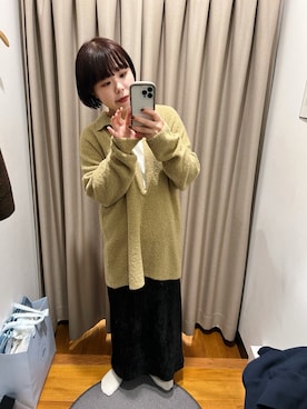 「kbf_ootd」｜「アイテム（スニーカー）」を使った、mmmさん（レディース・160cm）の冬コーディネート