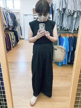 「napron（ナプロン）のアイテム」を使った、mmmさん（レディース・157cm）の夏コーディネート