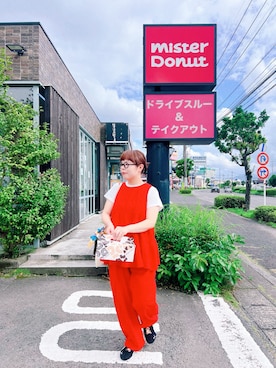 「coen（コーエン）のアイテム（パンツ）」を使った、mmmさん（レディース・160cm）の夏コーディネート