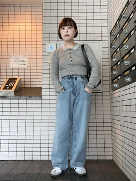 「kbf_ootd」｜「アイテム（スニーカー）」を使った、mmmさん（レディース・160cm）の冬コーディネート