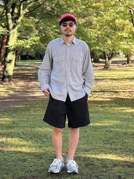 「NEW BALANCE（ニューバランス）の＜New Balance＞ M990GY3/スニーカー（スニーカー、グレー系）」を使った、dosei_モノトーンコーデさん（メンズ・168cm）の秋コーディネート
