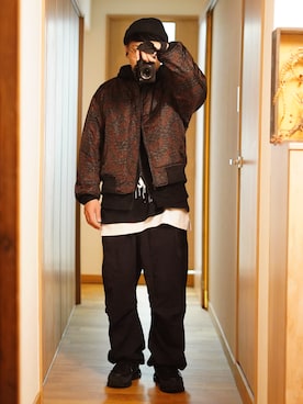 dosei72_モノトーンおじさんさん（メンズ・168cm・30代）の秋コーディネート