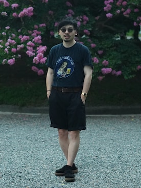 「BIRKENSTOCK（ビルケンシュトック）の＜BIRKENSTOCK＞NAPLES ネープルス ハーフクロッグ サンダル（サンダル）」を使った、dosei72さん（メンズ・168cm・30代）の夏コーディネート
