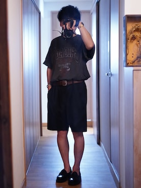 「アイテム（ローファー）」を使った、dosei72さん（メンズ・168cm・30代）の夏コーディネート