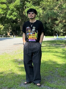 「JOURNAL STANDARD（ジャーナルスタンダード）のアイテム」を使った、dosei_モノトーンコーデさん（メンズ・168cm）の夏コーディネート