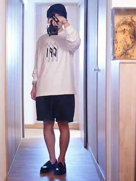 「アイテム（ニットキャップ/ビーニー）」を使った、dosei72さん（メンズ・168cm）の秋コーディネート