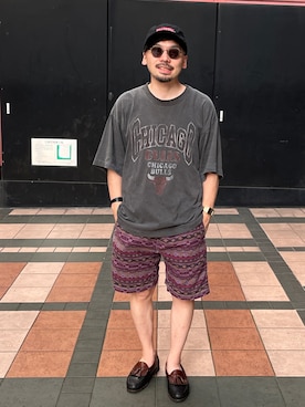 「アイテム（帽子）」を使った、dosei72さん（メンズ・168cm・30代）の夏コーディネート