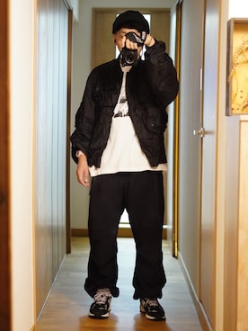 dosei72_モノトーンおじさんさん（メンズ・168cm・30代）の秋コーディネート