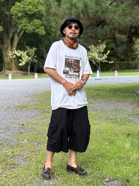 dosei_モノトーンコーデさん(メンズ・168cm)の夏コーディネート