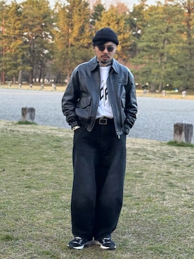 「RACAL（ラカル）のアイテム」を使った、dosei_モノトーンコーデさん（メンズ・168cm）の春コーディネート