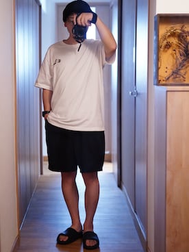 「アイテム（サンダル）」を使った、dosei72さん（メンズ・168cm・30代）の夏コーディネート