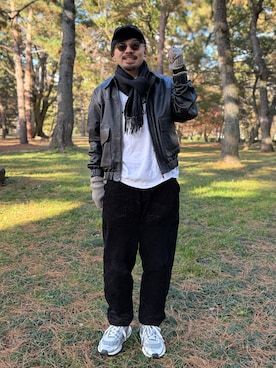 「アイテム（その他小物）」を使った、dosei72_モノトーンおじさんさん（メンズ・168cm）の冬コーディネート