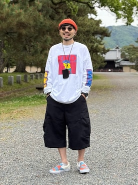 「RACAL（ラカル）のアイテム」を使った、dosei_モノトーンコーデさん（メンズ・168cm）の春コーディネート