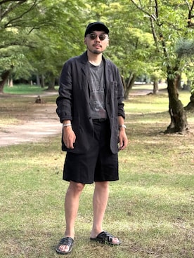 dosei_モノトーンコーデさん(メンズ・168cm)の夏コーディネート