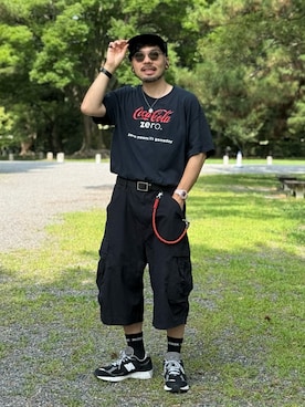 「TOKYO CULTUART by BEAMS（トウキョウカルチャートバイビームス）のアイテム」を使った、dosei_モノトーンコーデさん（メンズ・168cm）の夏コーディネート