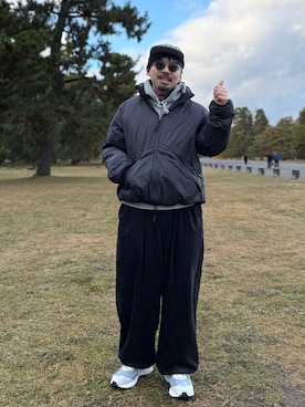 「アイテム（財布/小物）」を使った、dosei72_モノトーンおじさんさん（メンズ・168cm・30代）の冬コーディネート