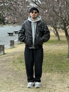 dosei_モノトーンコーデさん（メンズ・168cm）の春コーディネート