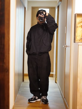 「アイテム（モッズコート）」を使った、dosei72_モノトーンおじさんさん（メンズ・168cm）の秋コーディネート