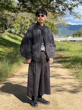 dosei_モノトーンコーデさん（メンズ・168cm）の秋コーディネート
