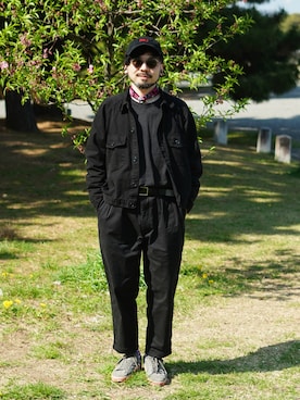 dosei_モノトーンコーデさん（メンズ・168cm）の春コーディネート