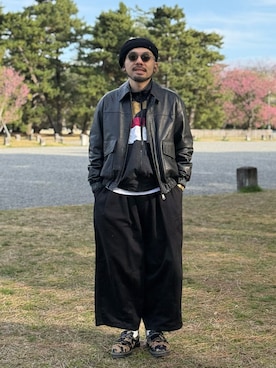 dosei_モノトーンコーデさん（メンズ・168cm）の春コーディネート