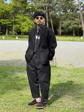 「RED KAP（レッドキャップ）のアイテム」を使った、dosei_モノトーンコーデさん（メンズ・168cm）の春コーディネート