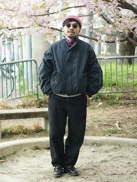 dosei_モノトーンコーデさん（メンズ・168cm）の春コーディネート