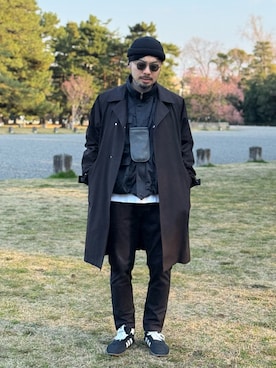 「RACAL（ラカル）のアイテム」を使った、dosei_モノトーンコーデさん（メンズ・168cm）の春コーディネート