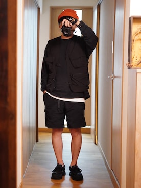 dosei72_モノトーンおじさんさん（メンズ・168cm・30代）の秋コーディネート