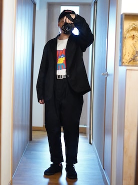 dosei72_モノトーンおじさんさん（メンズ・168cm）の秋コーディネート