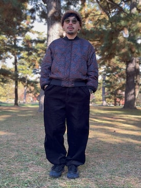 「アイテム（帽子）」を使った、dosei72_モノトーンおじさんさん（メンズ・168cm・30代）の冬コーディネート