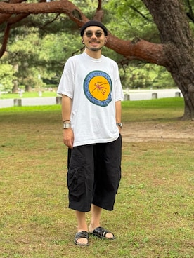 dosei_モノトーンコーデさん(メンズ・168cm)の夏コーディネート