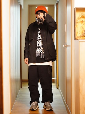 「アイテム（ジャケット/アウター）」を使った、dosei72_モノトーンおじさんさん（メンズ・168cm・30代）の秋コーディネート