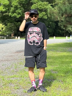 「TOKYO CULTUART by BEAMS（トウキョウカルチャートバイビームス）のアイテム」を使った、dosei_モノトーンコーデさん（メンズ・168cm）の夏コーディネート