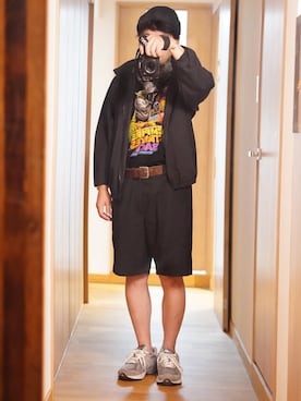 「アイテム（ニットキャップ/ビーニー）」を使った、dosei72さん（メンズ・168cm）の秋コーディネート