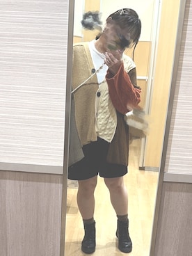 「OSMOSIS（オズモーシス）のアイテム」を使った、ぴよさん（レディース・155cm）の秋コーディネート