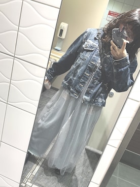 「AS KNOW AS plus（アズノゥアズプラス）のアイテム（パンツ）」を使った、ぴよさん（レディース・155cm）の春コーディネート