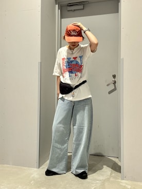 「goocy（グーシー）のアイテム」を使った、スズカさん（レディース・160cm）の夏コーディネート
