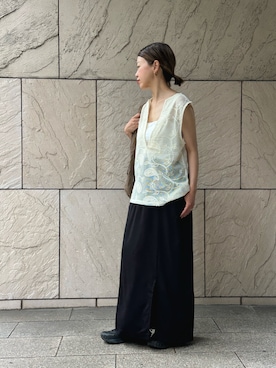 「ulu（ウル）のアイテム」を使った、ulukobeさん（レディース・158cm）の夏コーディネート