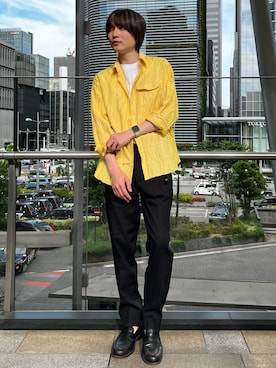 「DESIGNWORKS（デザインワークス）のアイテム」を使った、いださん（メンズ・172cm）の春コーディネート