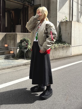 Fuuさん（レディース・157cm）の春コーディネート