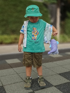 「POLO RALPH LAUREN CHILDRENSWEAR（ポロ ラルフ ローレン チルドレンズウェア）のアイテム」を使った、minimodeさん（キッズ・110cm）の夏コーディネート