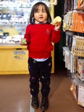 minimodeさん（キッズ・100cm）の冬コーディネート