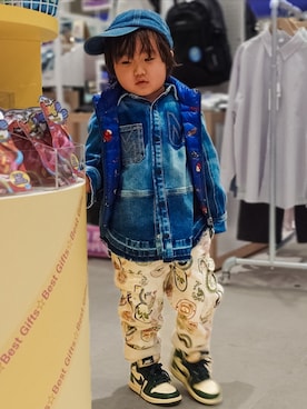 「KENZO（ケンゾー）のアイテム」を使った、minimodeさん（キッズ・110cm）の春コーディネート